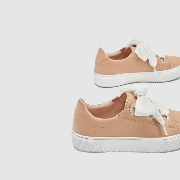 LAST ONE - NWT Zara Sneakers with Grommets - Picture 5 of 8